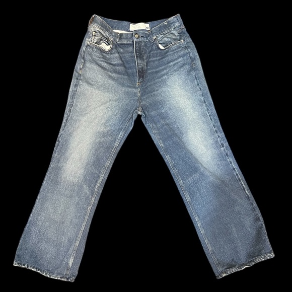 rag & bone Blue Straight Ankle Jeans - Picture 3 of 13